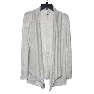 Athleta Pranayama Restore Wrap Cardigan Size Medium Petite Heather Gray Cozy‎